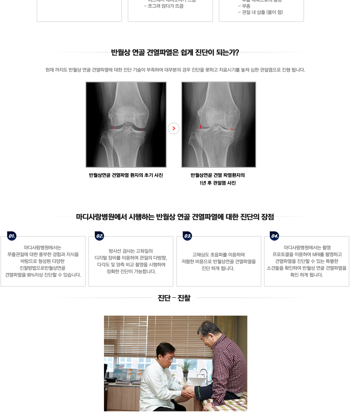 반월상연골 견열파열